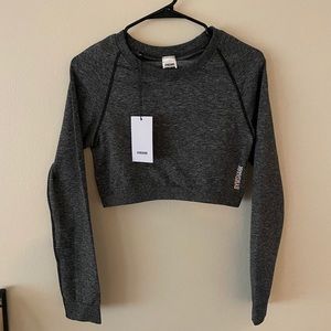 Gymshark Adapt Marl Seamless long sleeve crop top